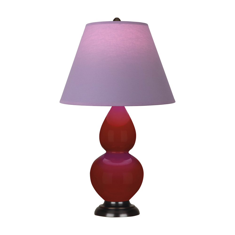 Oxblood Small Double Gourd Accent Lamp