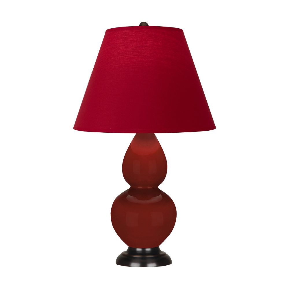Oxblood Small Double Gourd Accent Lamp