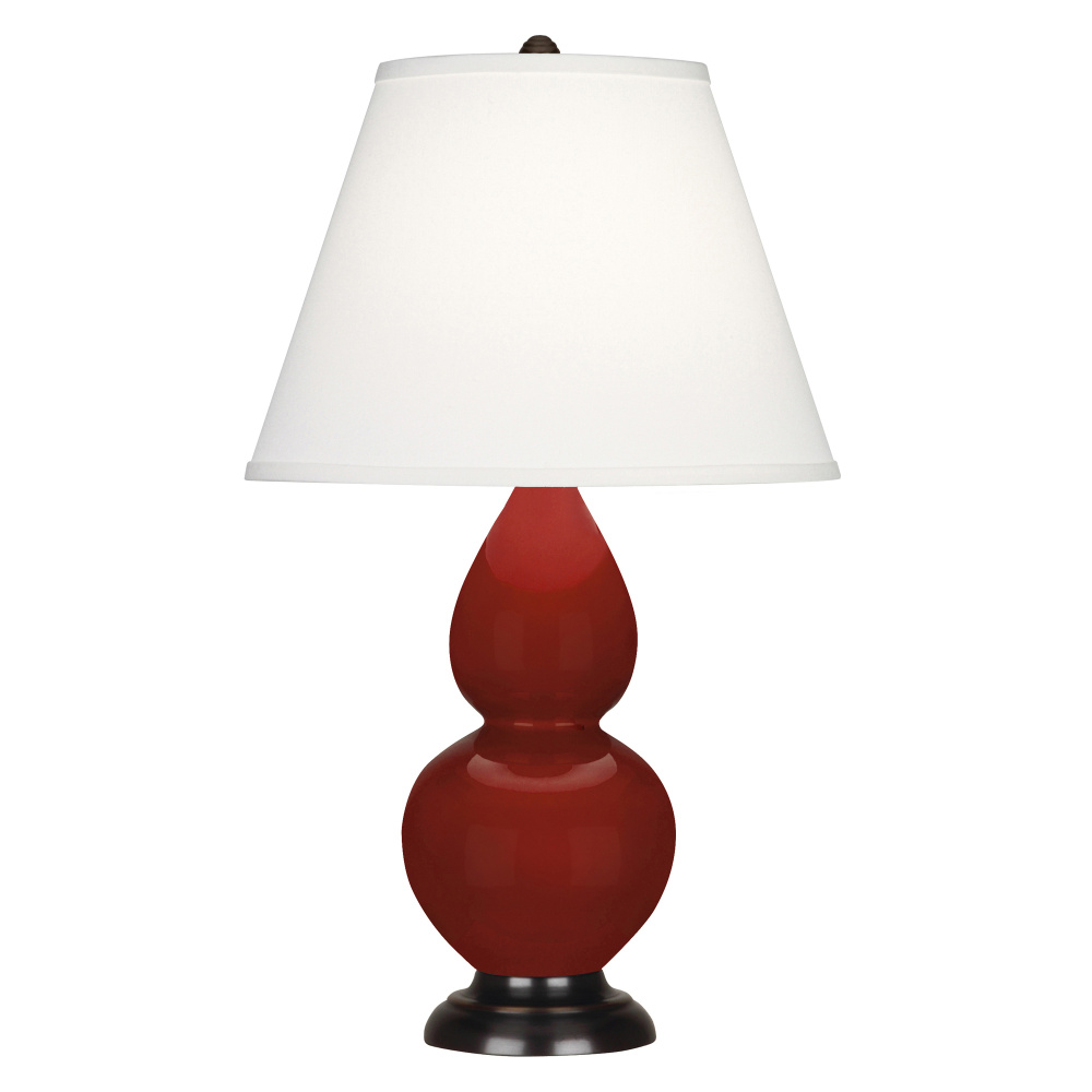Oxblood Small Double Gourd Accent Lamp