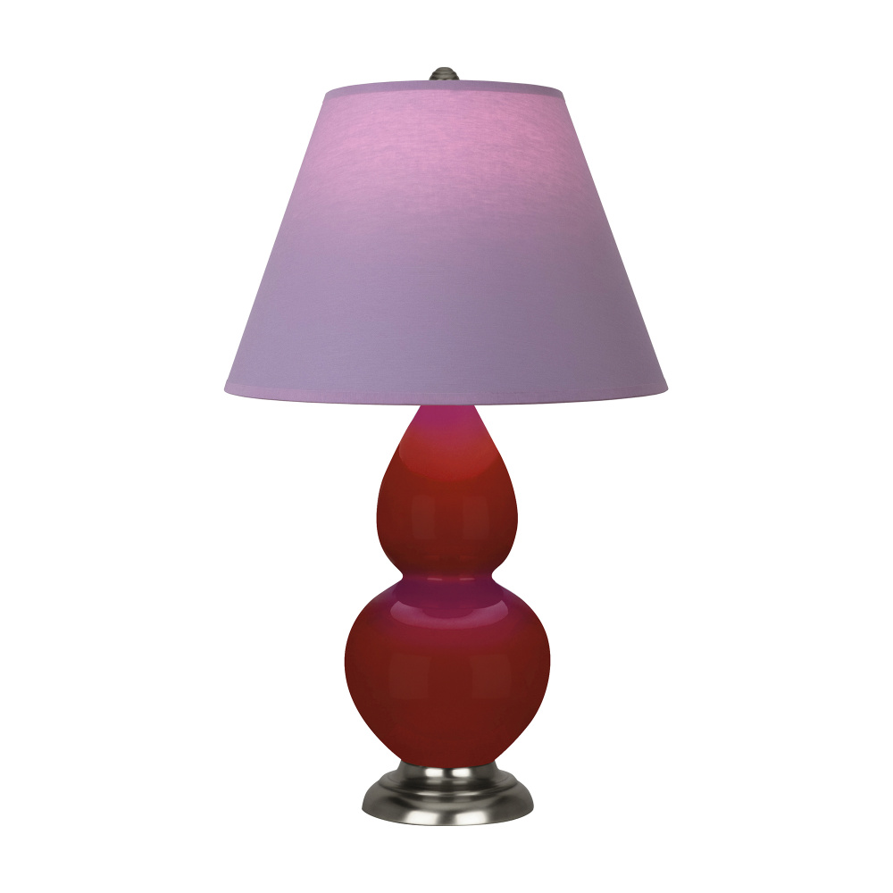 Oxblood Small Double Gourd Accent Lamp