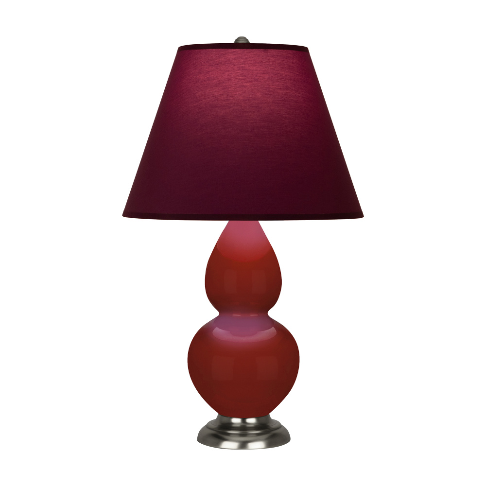 Oxblood Small Double Gourd Accent Lamp