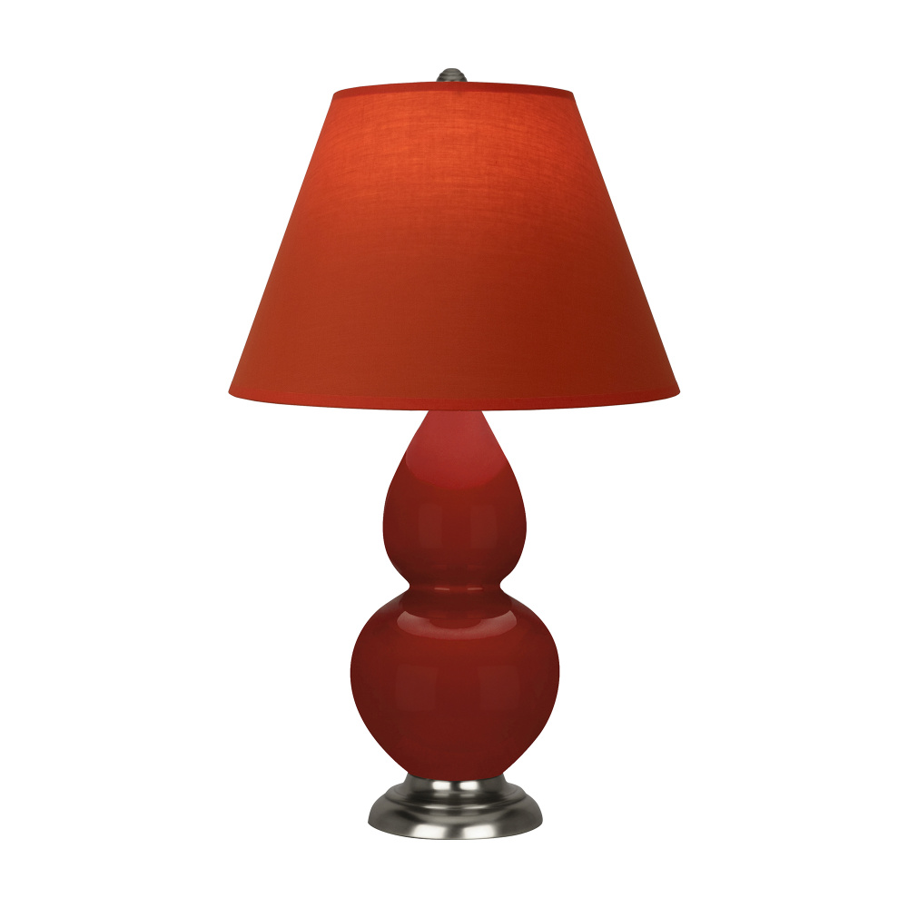 Oxblood Small Double Gourd Accent Lamp