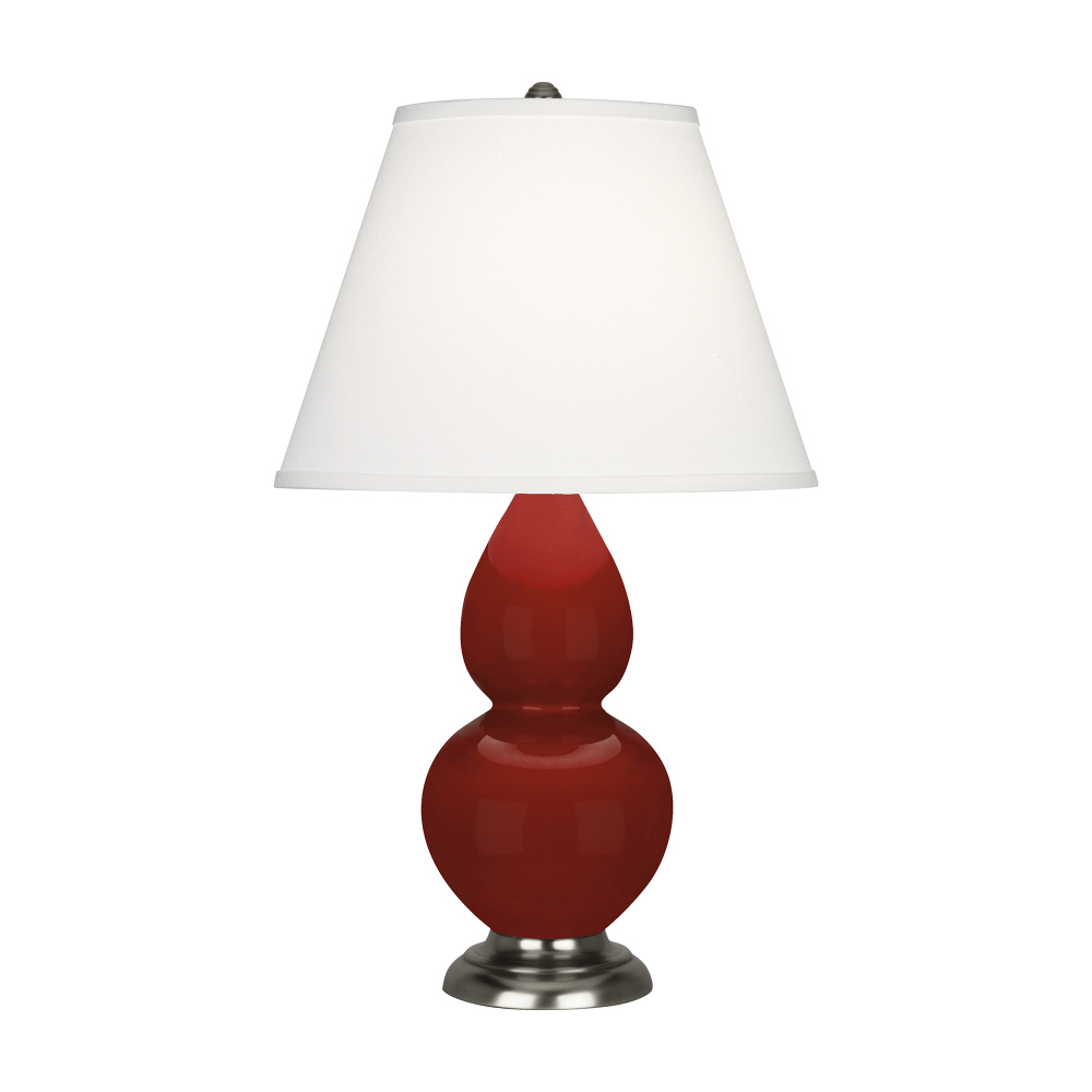 Oxblood Small Double Gourd Accent Lamp
