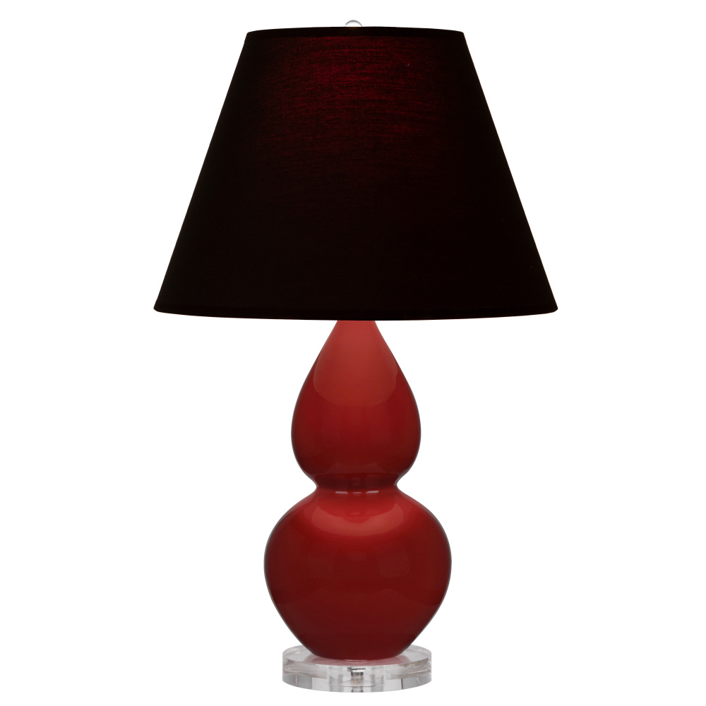 Oxblood Small Double Gourd Accent Lamp