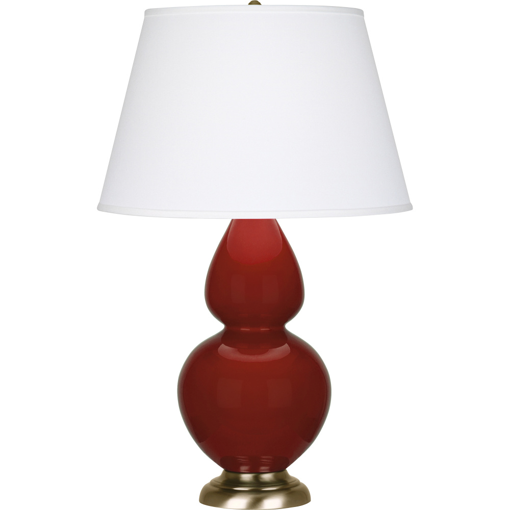 Oxblood Double Gourd Table Lamp