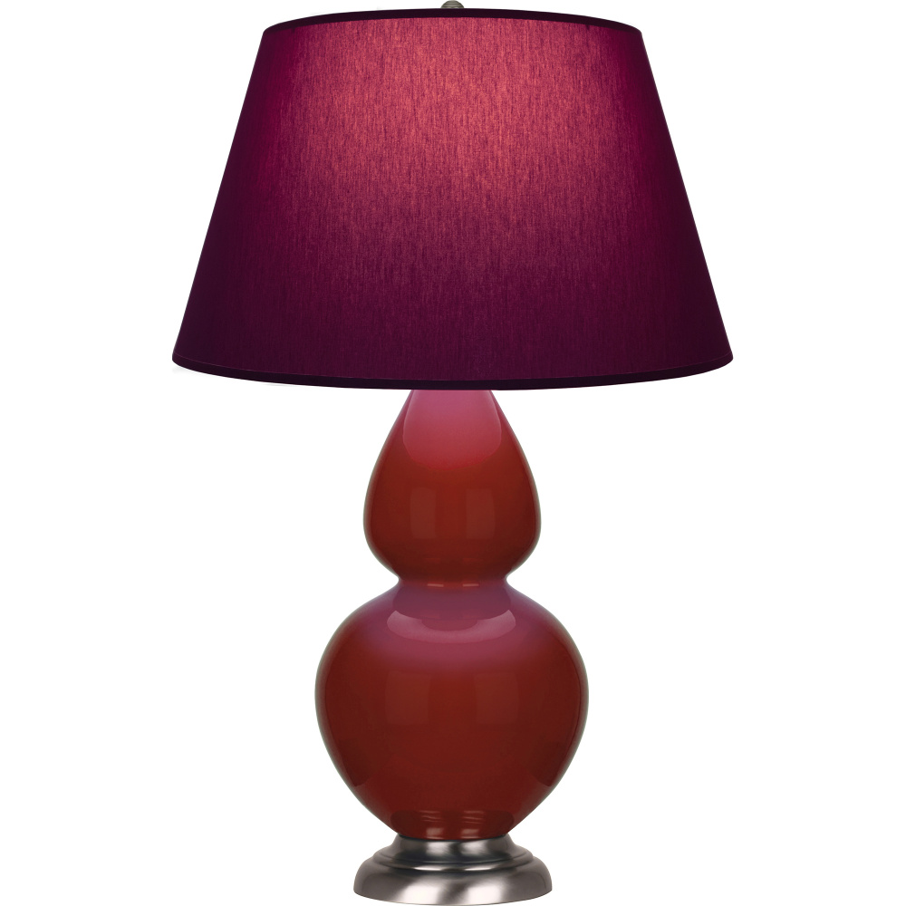 Oxblood Double Gourd Table Lamp