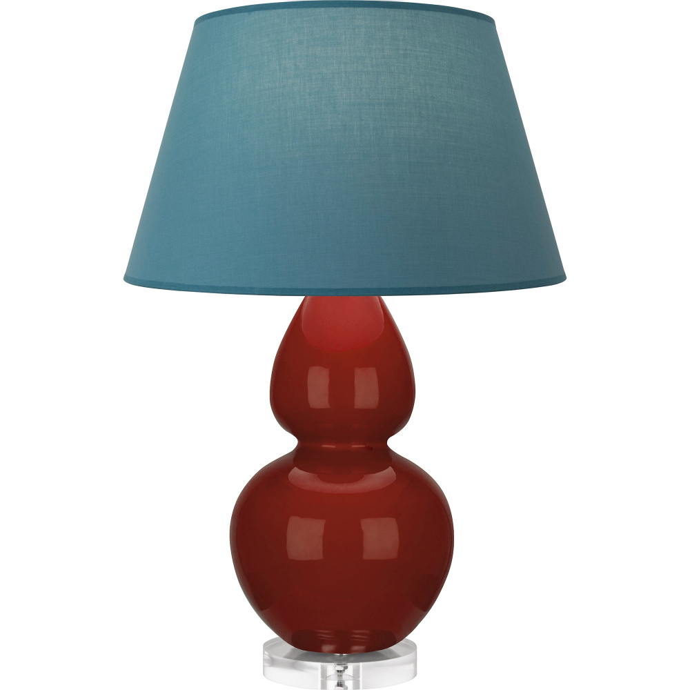 Oxblood Double Gourd Table Lamp