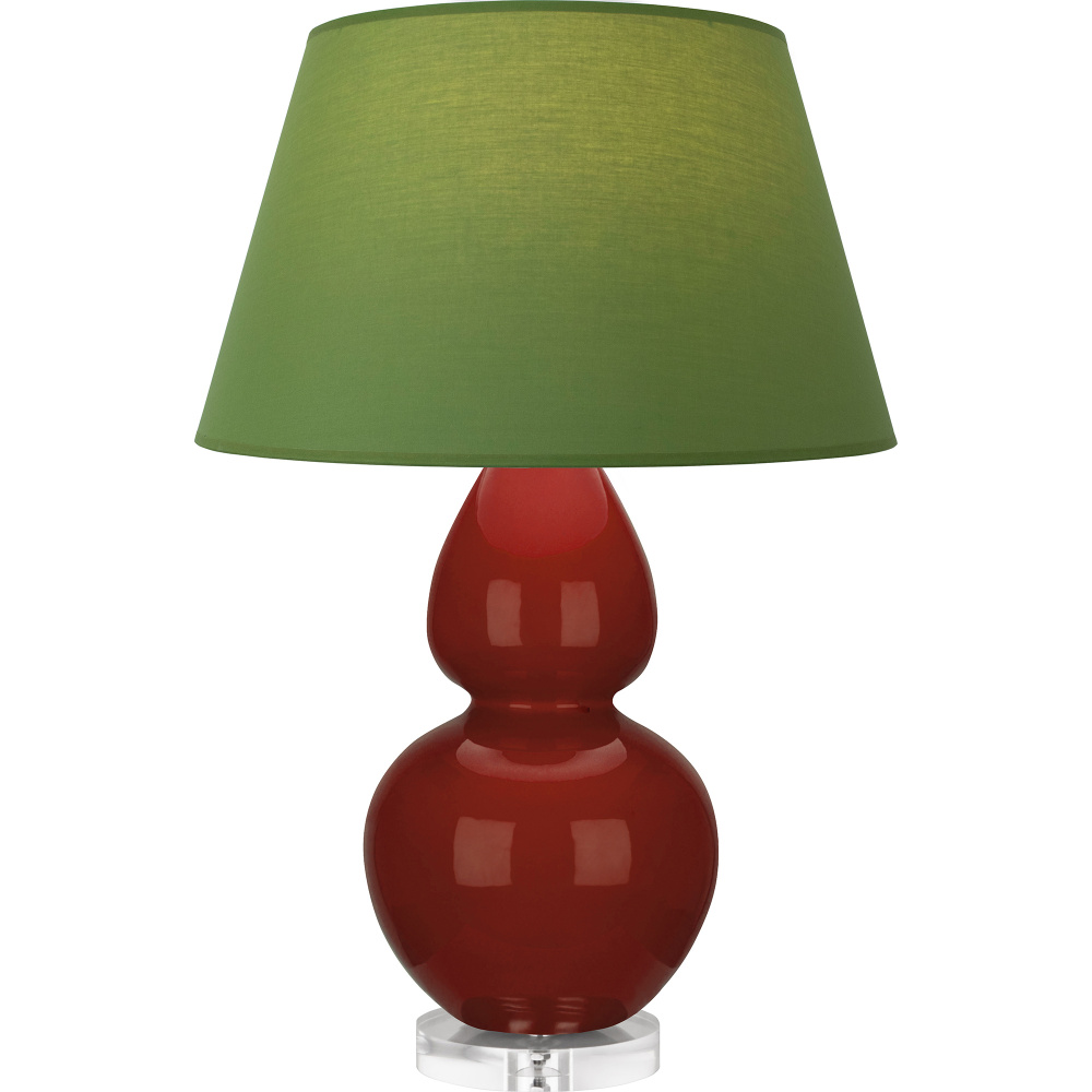 Oxblood Double Gourd Table Lamp