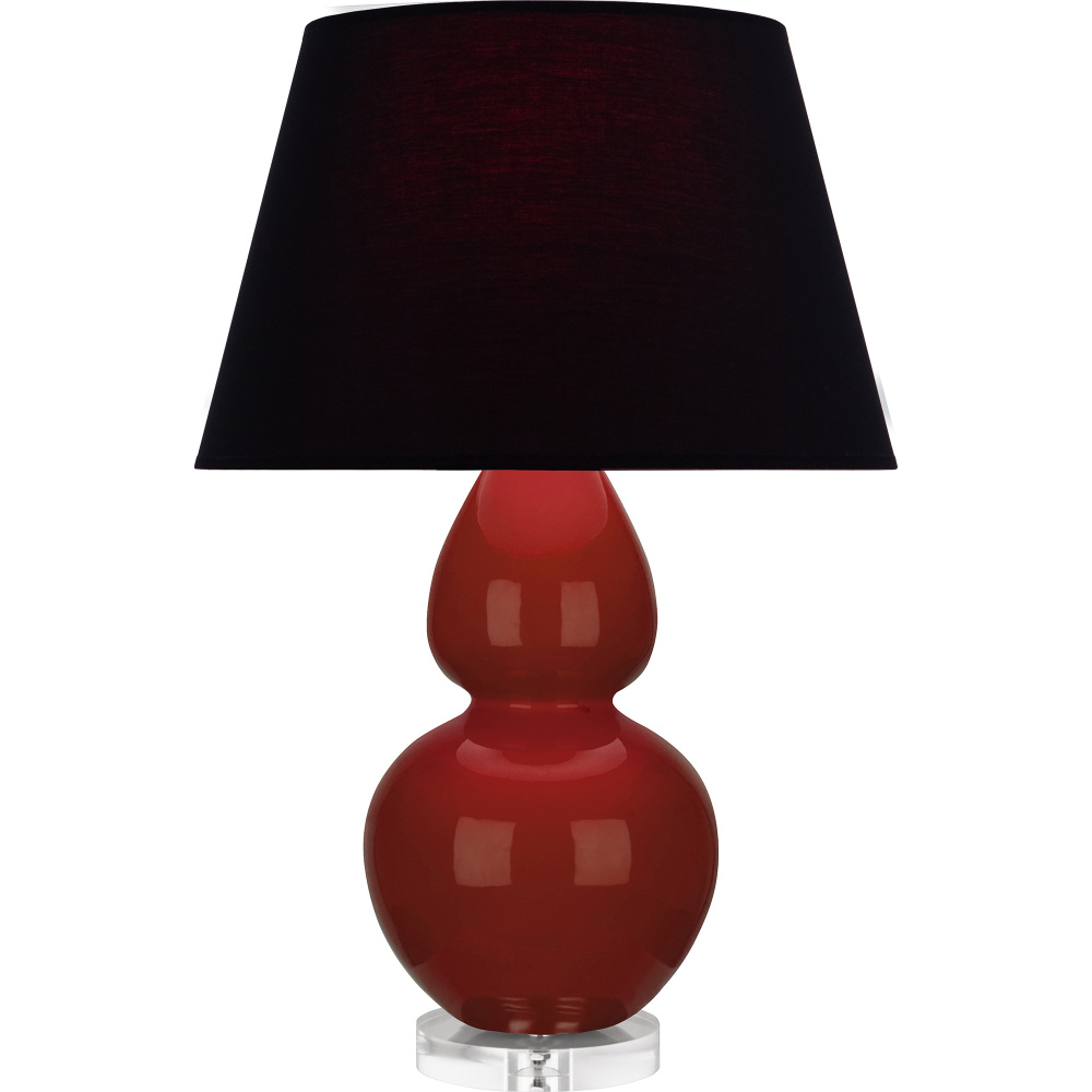 Oxblood Double Gourd Table Lamp