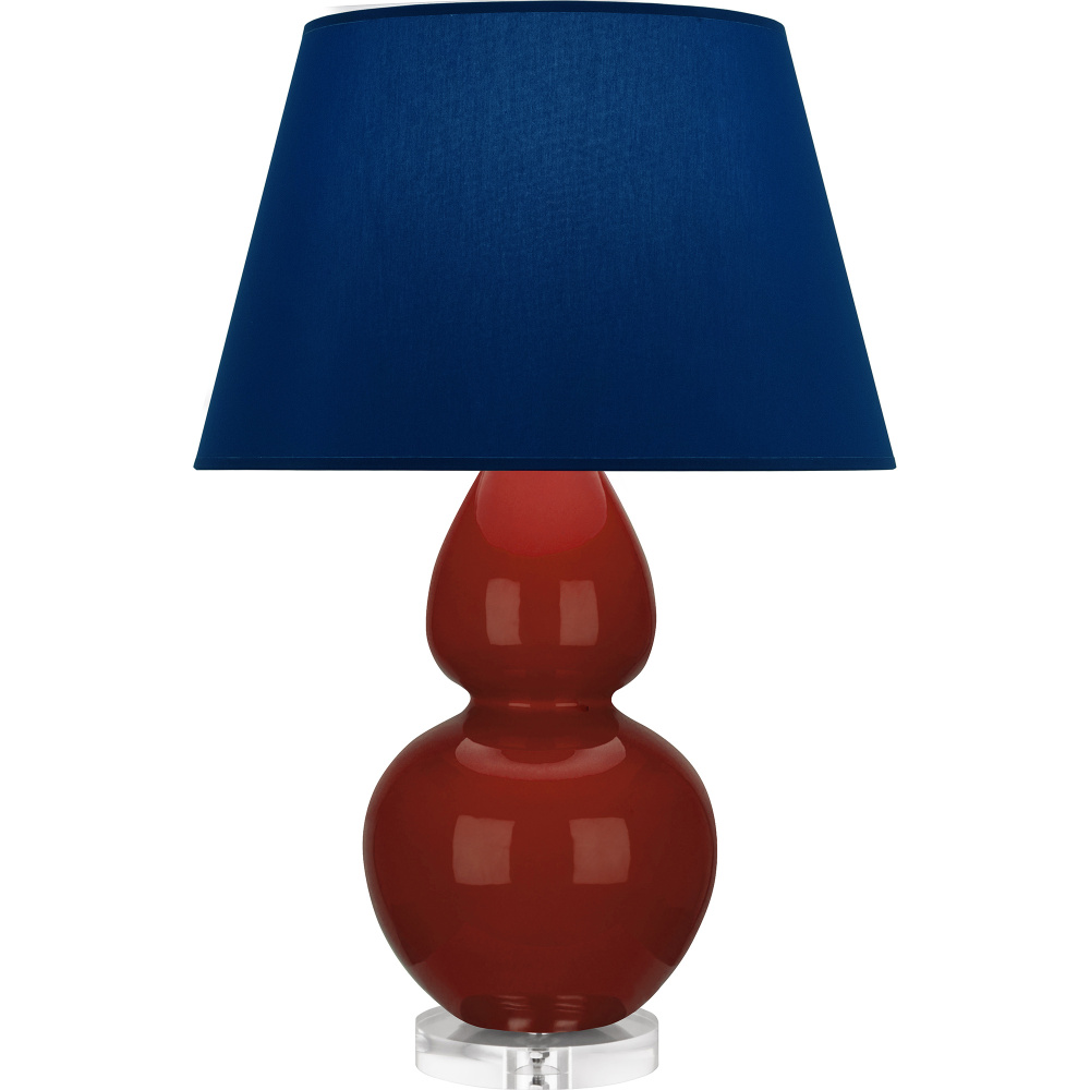 Oxblood Double Gourd Table Lamp