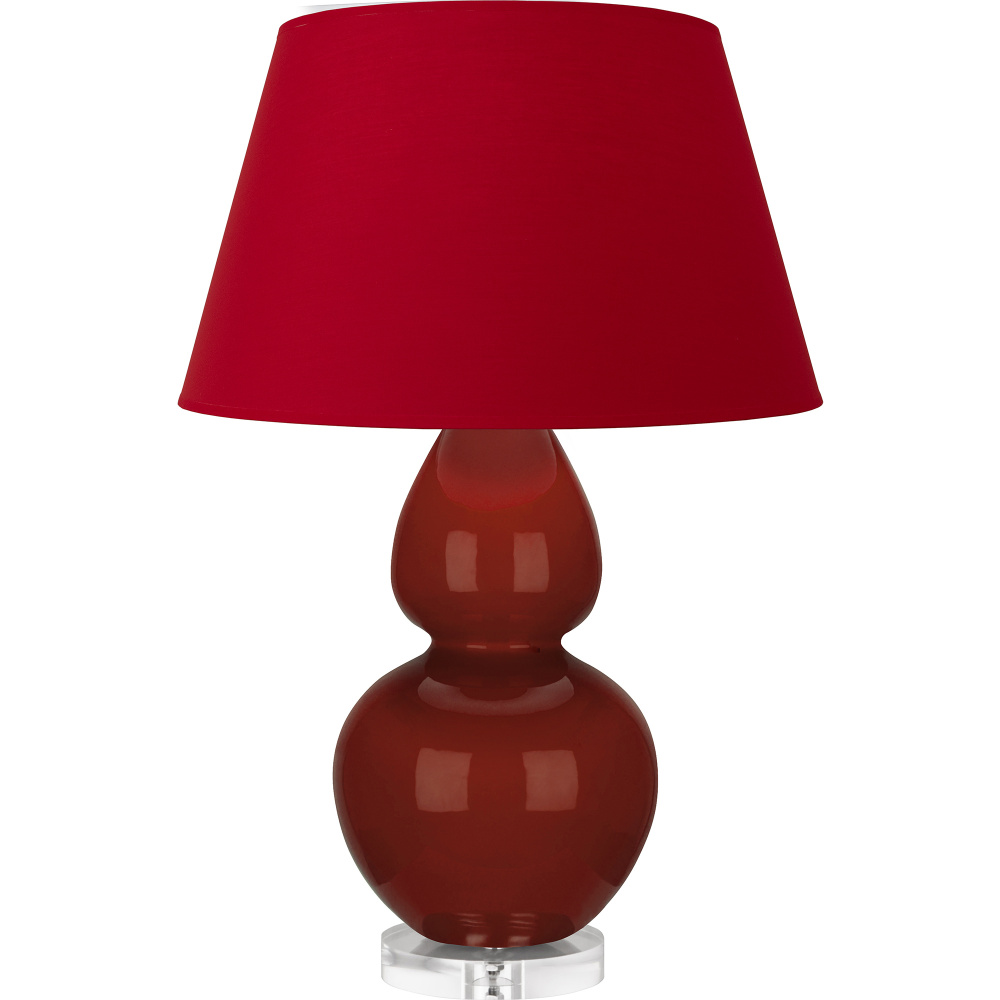 Oxblood Double Gourd Table Lamp