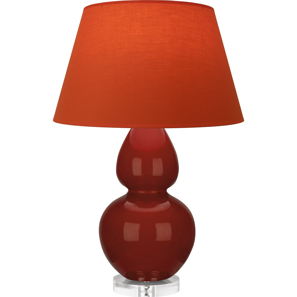 Oxblood Double Gourd Table Lamp