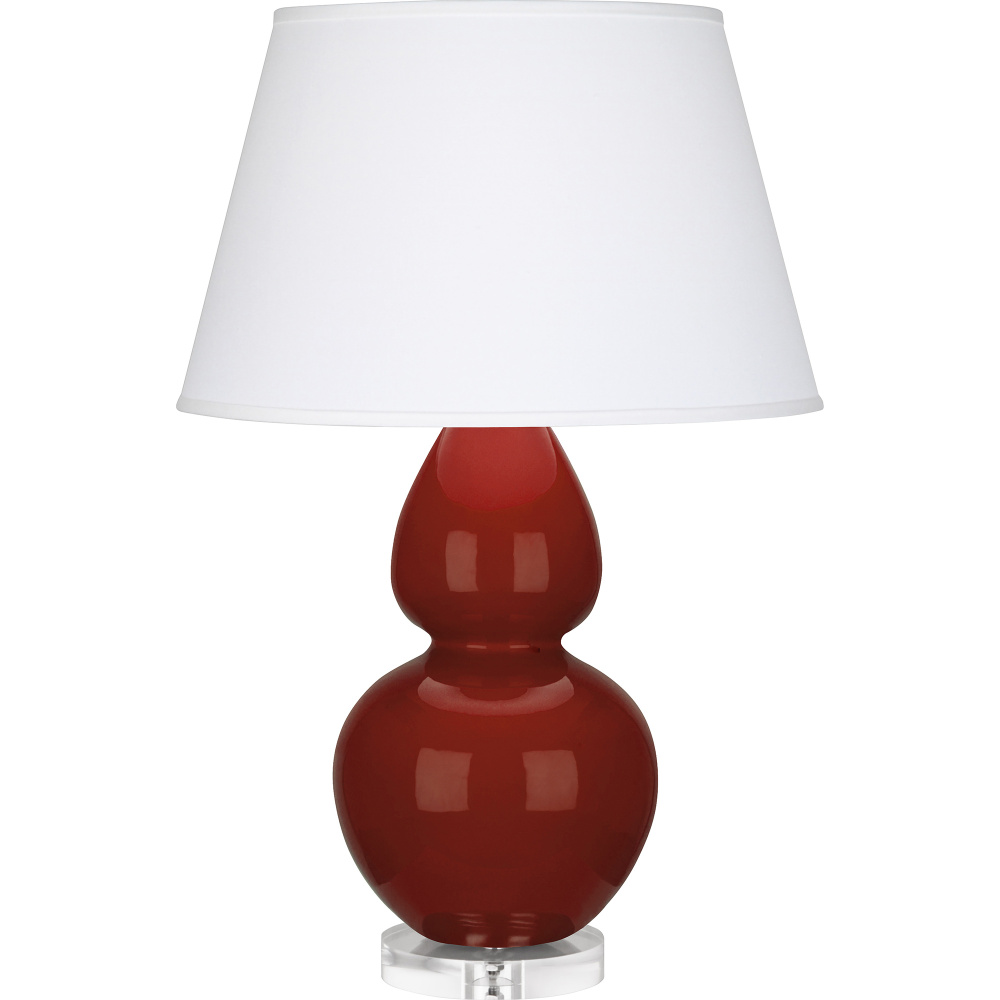 Oxblood Double Gourd Table Lamp