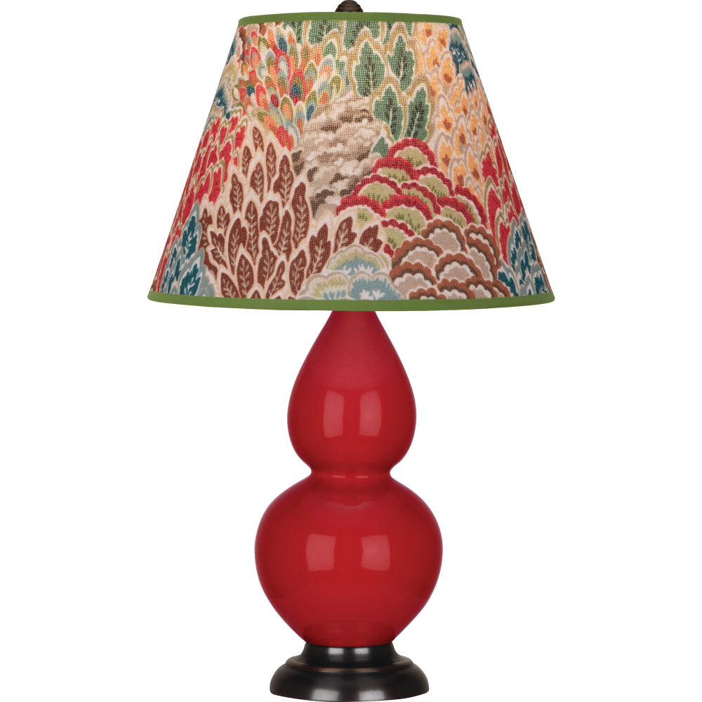 Ruby Red Small Double Gourd Accent Lamp