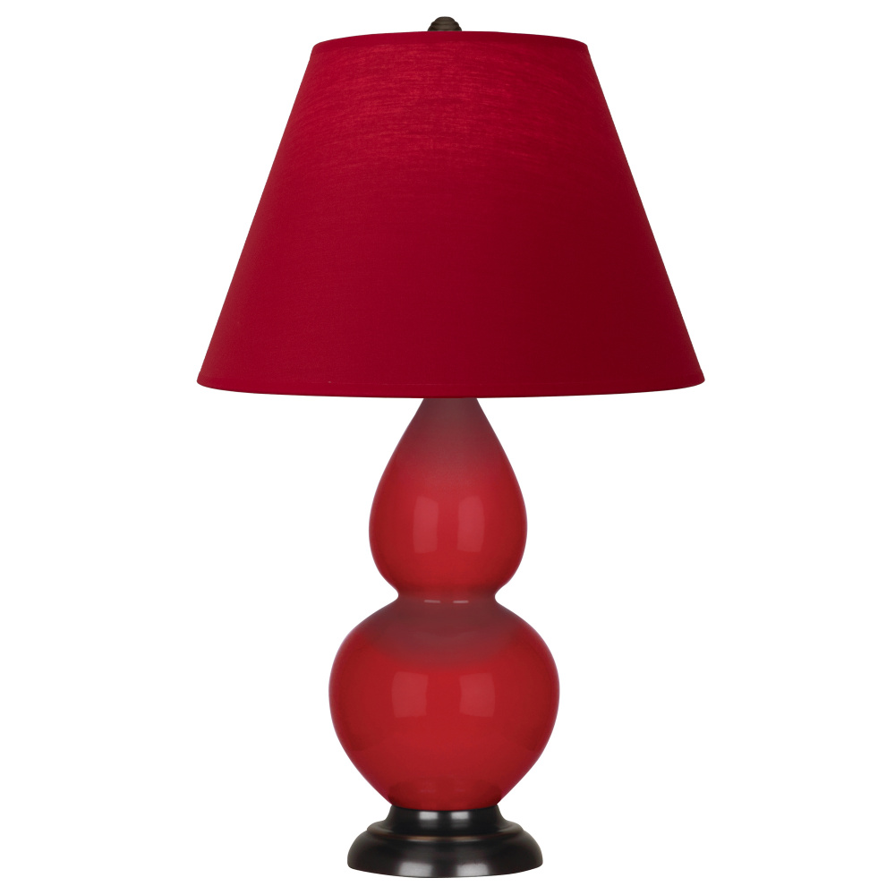 Ruby Red Small Double Gourd Accent Lamp