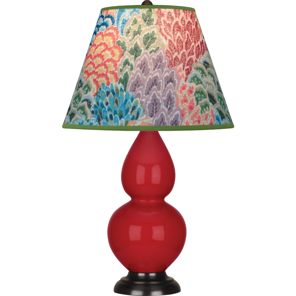 Ruby Red Small Double Gourd Accent Lamp