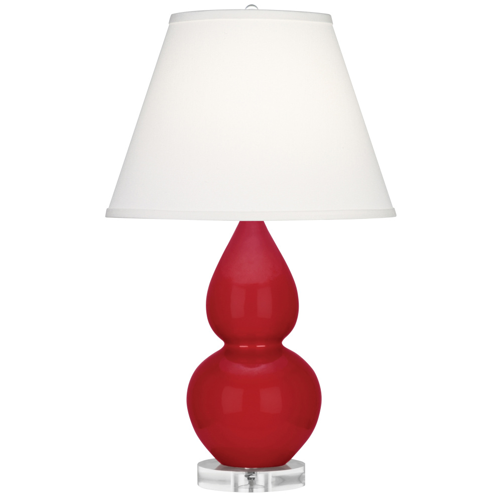Ruby Red Small Double Gourd Accent Lamp