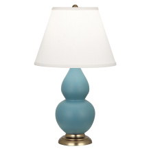 Robert Abbey MOB50 - Matte Steel Blue Small Double Gourd Accent Lamp