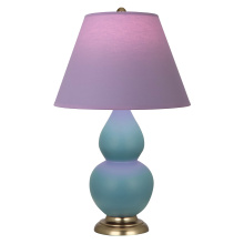 Robert Abbey MOB50L - Matte Steel Blue Small Double Gourd Accent Lamp