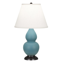 Robert Abbey MOB51 - Matte Steel Blue Small Double Gourd Accent Lamp