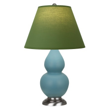 Robert Abbey MOB52G - Matte Steel Blue Small Double Gourd Accent Lamp