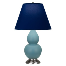 Robert Abbey MOB52N - Matte Steel Blue Small Double Gourd Accent Lamp
