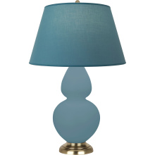Robert Abbey MOB55B - Matte Steel Blue Double Gourd Table Lamp
