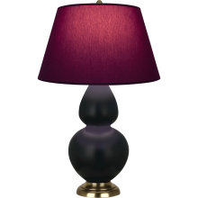 Robert Abbey MOS20P - Matte Obsidian Double Gourd Table Lamp