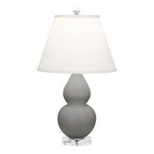 Robert Abbey MST53 - Matte Smokey Taupe Small Double Gourd Accent Lamp