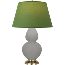 Robert Abbey MST55G - Matte Smokey Taupe Double Gourd Table Lamp