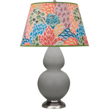 Robert Abbey MST59S - Matte Smokey Taupe Double Gourd Table Lamp