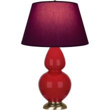 Robert Abbey RR20P - Ruby Red Double Gourd Table Lamp