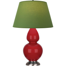 Robert Abbey RR22G - Ruby Red Double Gourd Table Lamp