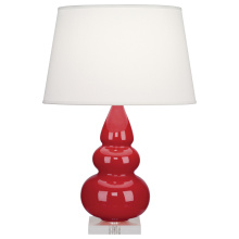 Robert Abbey RR33X - Ruby Red Small Triple Gourd Accent Lamp