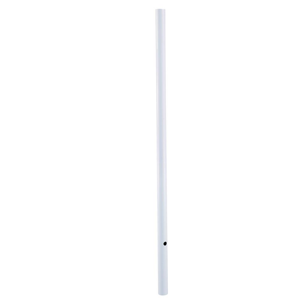 Direct-Burial Lamp Posts Collection 7 ft. Gloss White Smooth Lamp Post