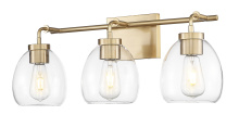 Acclaim Lighting IN40062BR - Dawes 24 in. Brass 3-Light Vanity With Clear Glass Globes