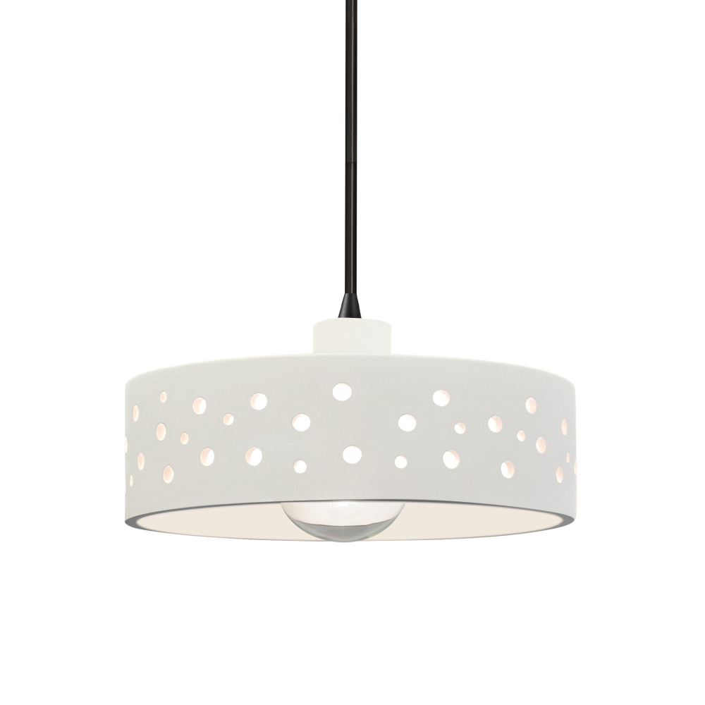 Perforated Dish 1-Light Pendant