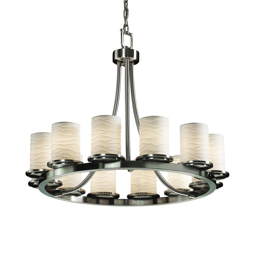 Dakota 12-Light Ring LED Chandelier (Short)
