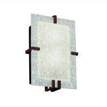 Justice Design Group 3FRM-5551-TILE-DBRZ - Clips Rectangle Wall Sconce (ADA)