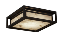 Justice Design Group ALR-7629W-DBRZ - Bayview 12" LED Flush-Mount (Outdoor)