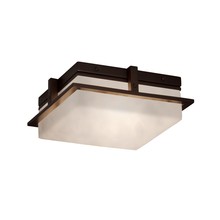 Justice Design Group CLD-7560W-DBRZ - Avalon 10" Small LED Outdoor Flush-Mount