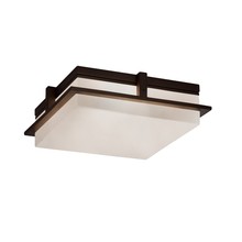 Justice Design Group CLD-7569W-DBRZ - Avalon 14" Large LED Outdoor Flush-Mount