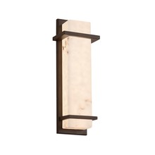 Justice Design Group FAL-7612W-DBRZ - Monolith 14" ADA LED Outdoor/Indoor Wall Sconce