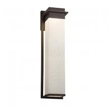 Justice Design Group FSN-7545W-WEVE-DBRZ - Pacific 24" LED Outdoor Wall Sconce