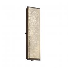 Justice Design Group FSN-7565W-MROR-DBRZ - Avalon 24" ADA Outdoor/Indoor LED Wall Sconce