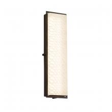 Justice Design Group FSN-7565W-WEVE-DBRZ - Avalon 24" ADA Outdoor/Indoor LED Wall Sconce