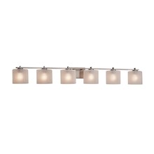 Justice Design Group FSN-8446-30-FRCR-NCKL - Era 6-Light Bath Bar