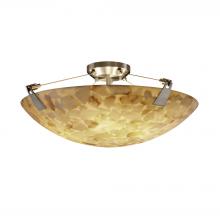 Justice Design Group ALR-9632-35-NCKL-LED5-5000 - 24" LED Semi-Flush Bowl w/ Tapered Clips
