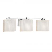 Justice Design Group FSN-8443-55-RBON-CROM - Era 3-Light Bath Bar