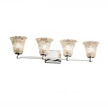 Justice Design Group GLA-8424-20-LACE-CROM - Tetra 4-Light Bath Bar